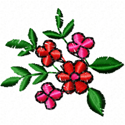Flowers Embroidery Design 7